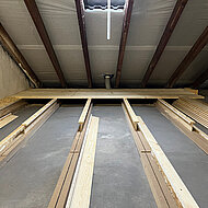 Flexible Dachdämmung nach innen