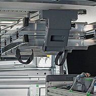 Leitern ergonomisch im Laderaum sichern