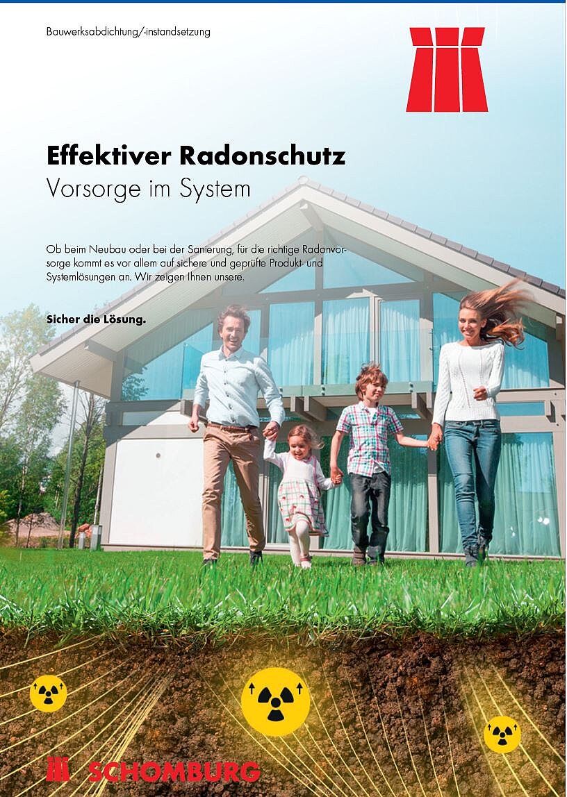 SCHOMBURG: Effektive Vorsorge vor Radon – Schomburg stellt neue Broschüre vor