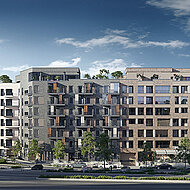 SCHÖCK BAUTEILE: Aus einem Bürokomplex wird ein Wohngebäude