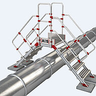 Sichere Überstiege für Dächer, Hallen und Maschinen