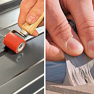 Hält Schrauben und Anschlussbereiche dicht