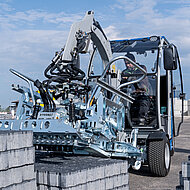 Probst: Pflasterverlegen mit optimaler Rundumsicht