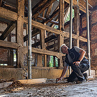Präzise messen im Holzbau