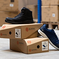 Nur LWG-ausgezeichnetes Leder für Sicherheitsschuhe