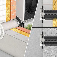 Erste oberirdische Durchführung für Wärmepumpen