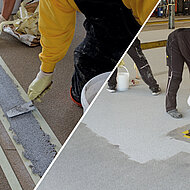 Für viel Gewicht und wenig Zeit: Schnelle Bodensanierung in LKW-Werkstatt