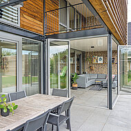 Solarlux: Kubus mit Konzept: Glas-Faltwand als zweite Haut