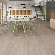 PVC-freier Designboden mit 64 Prozent Mineralienanteil