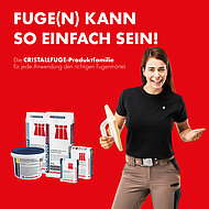 Schomburg bündelt sein Fugensortiment in der Cristallfuge-Produktfamilie