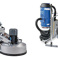 Den Boden schleifen, fräsen  und saugen