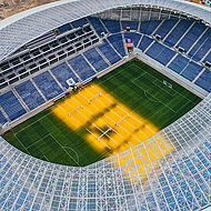 Zambelli: Stehfalzprofile für futuristisches Stadion im rumänischen Craiova