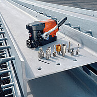 Kernbohren auch an sehr beengten Stellen