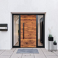 Eingangsbereich kombiniert Design und Sicherheit