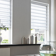 Mit Doppelrollo besondere Akzente am Fenster setzen