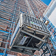 Geda: Mit dem Bauaufzug in »himmlische Höhen«