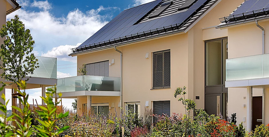 Modernes Wohnquartier &ndash; transparent und energieeffizient