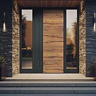 Aluminium mit der Optik von Holzdekoren