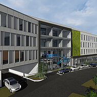 Evonik: Innovativ, schlank, modular, recyclebar, nicht brennbar – das kann eine moderne Fassade