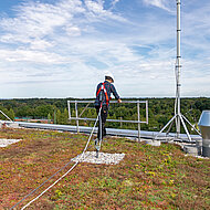 Flachdächer über München mit Absturzschutz ausgestattet