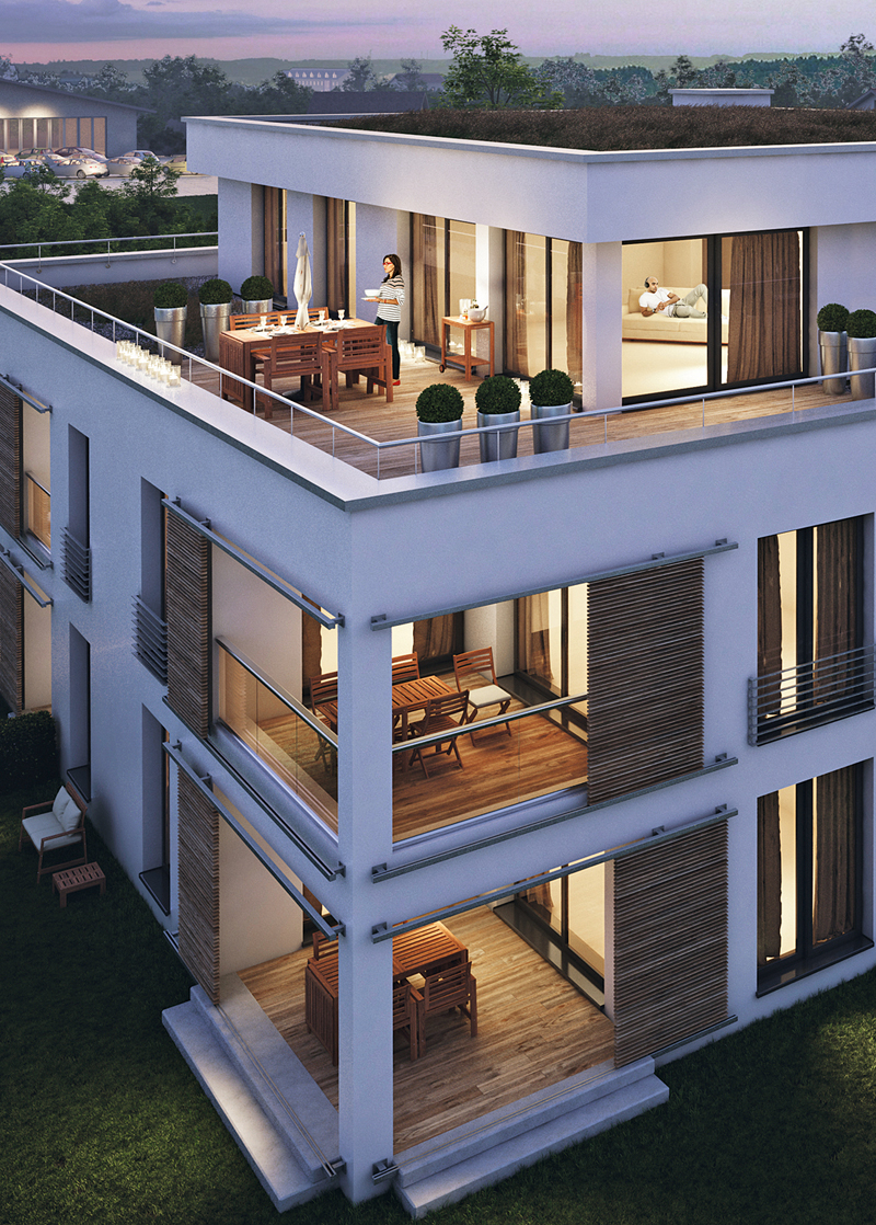 LEIPFINGER-BADER: Ziegel-Holz-Außenwand sorgt für Wärme- und Schallschutz 