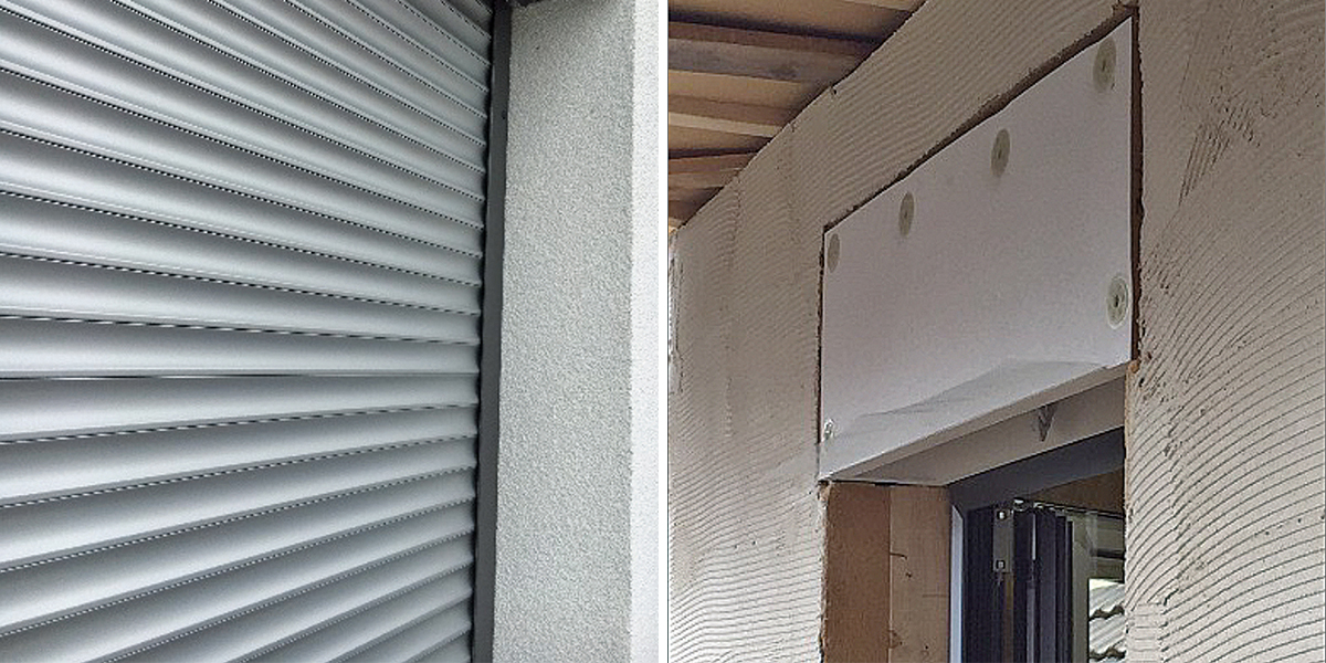 Rollladen- und Raffstore-Lösung  für Wärmedämmverbundsysteme