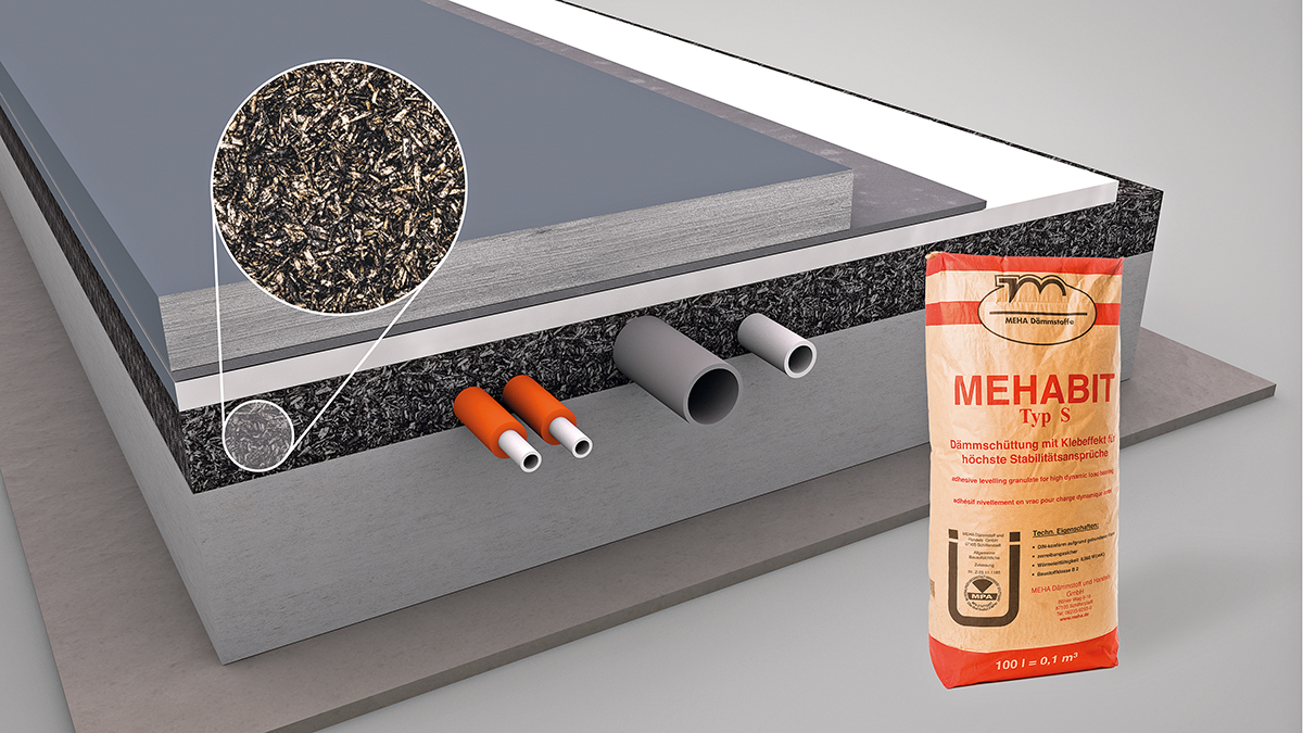 Ökologische Trockenschüttung  für nachhaltiges Bauen