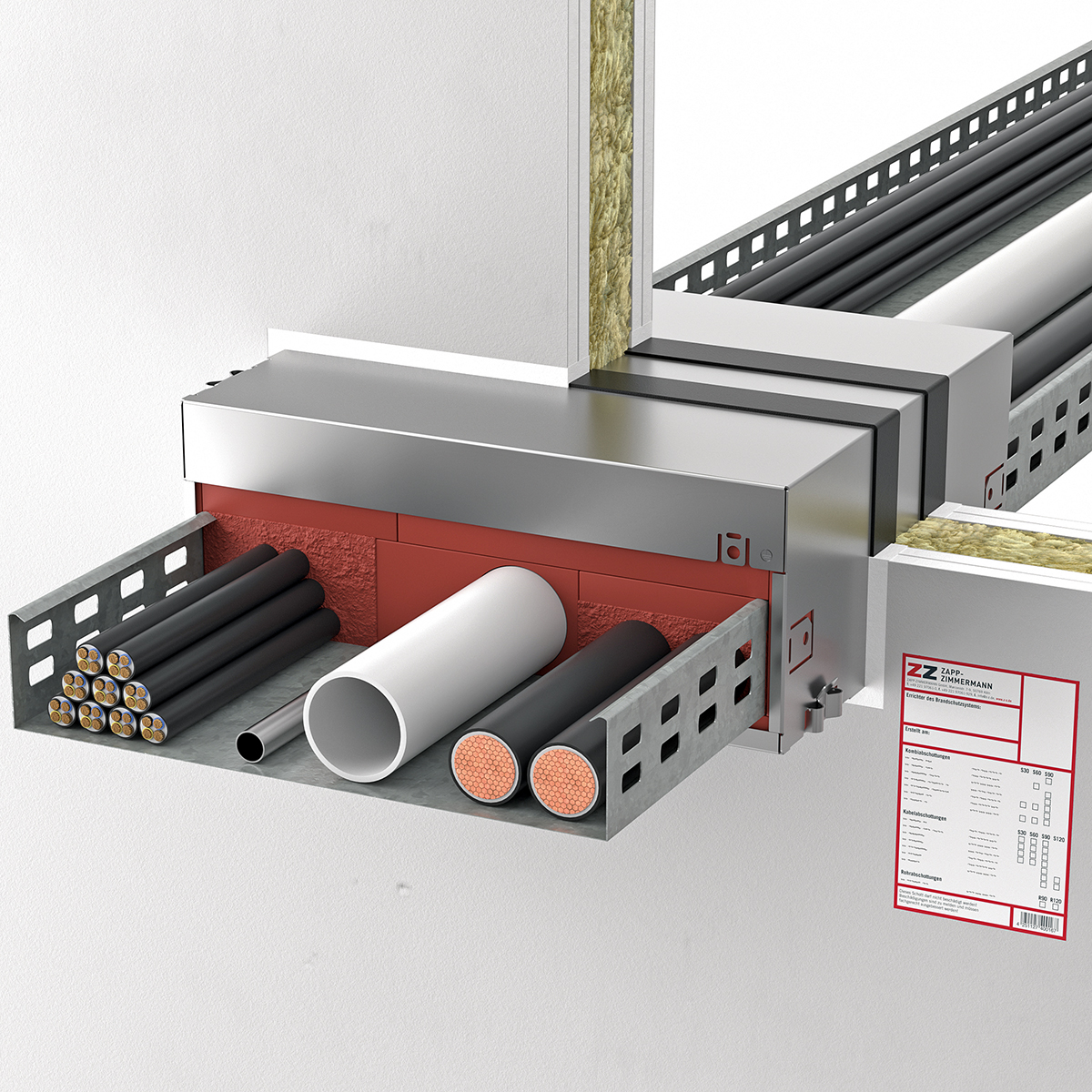 Brandschutzbox mit hoher Belegungsdichte
