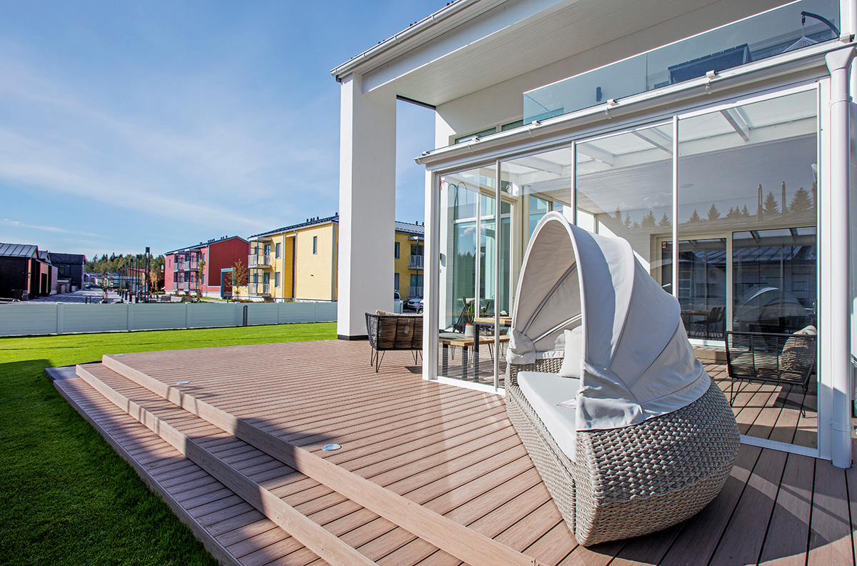 Designstarke WPC-Massivdiele mit hohem Recyclinganteil