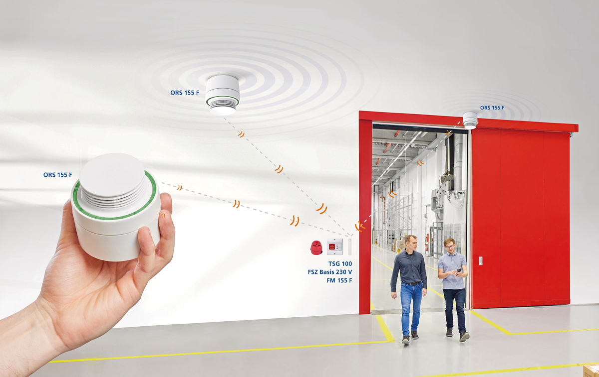 Maximale Brandschutz-Sicherheit durch funkvernetzte Feststellanlagen