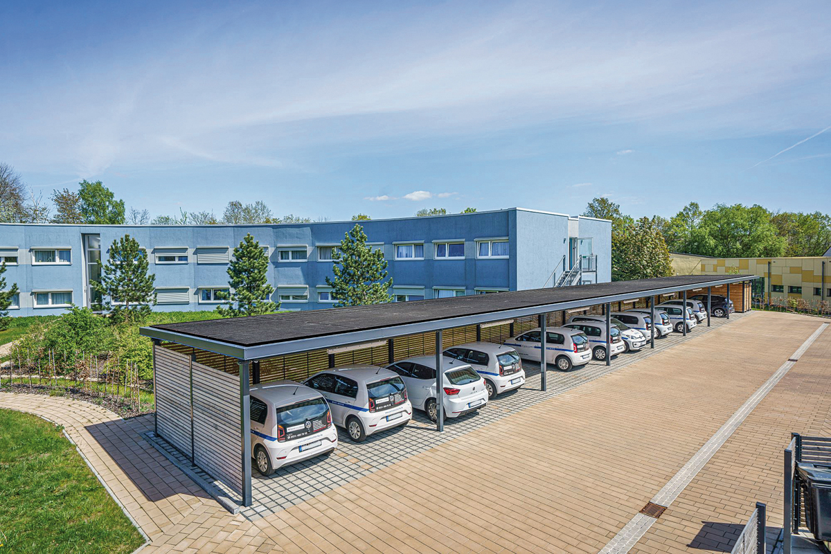 Solarcarport für unterschiedliche Größen 