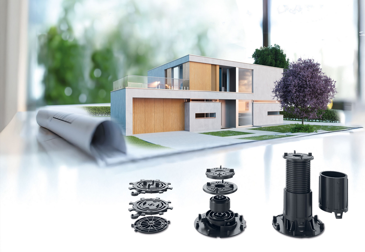 Neues Stelzlagersystem für den Outdoor-Bereich