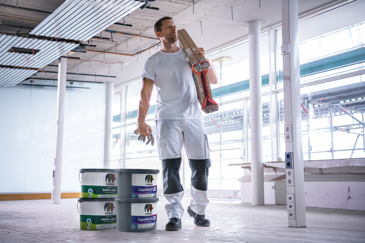 Konservierungsmittelfreie Innenfarbe für homogene Oberflächen