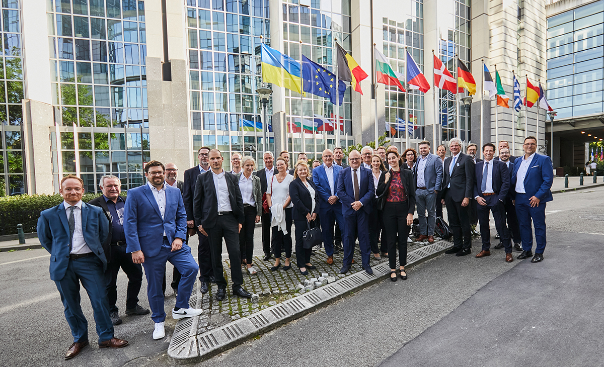 Kalksandstein goes Europe - Kontaktaufnahme in Brüssel