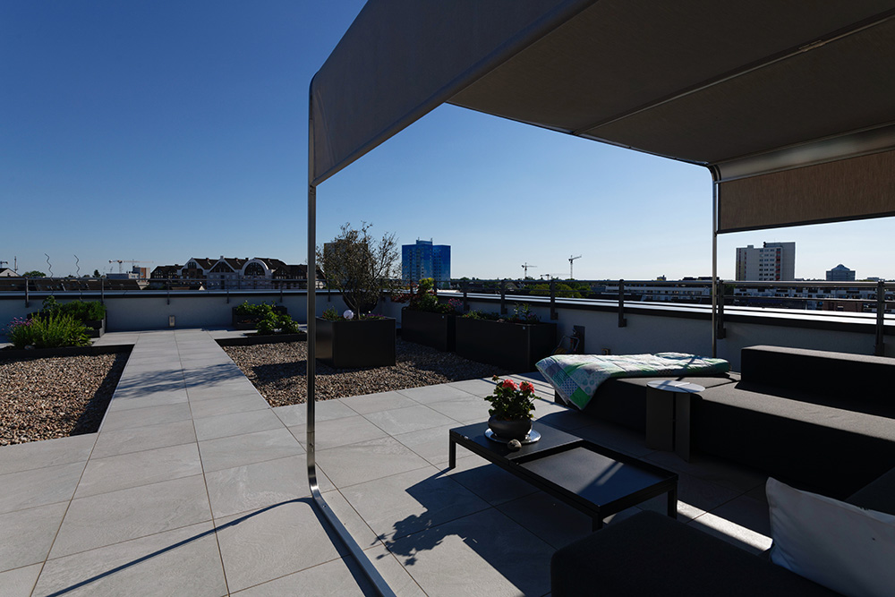 Sanierung der Dachterrasse mit Alu-Rahmensystem von Gutjahr 